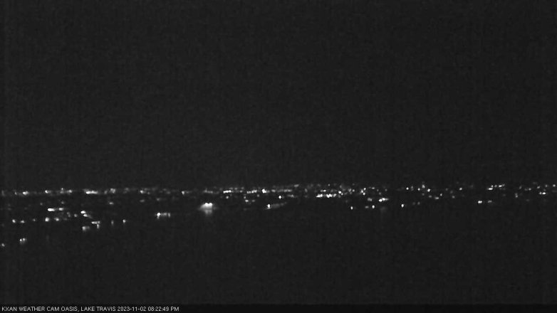 Lake Travis webcam, November 2, 2023 8:25 PM CT