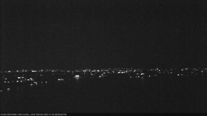 Lake Travis webcam, November 2, 2023 9:00 PM CT