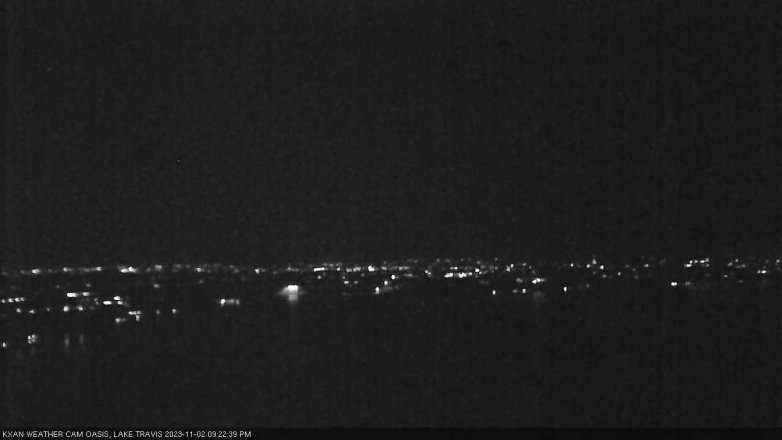 Lake Travis webcam, November 2, 2023 9:25 PM CT