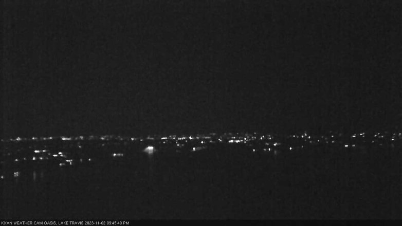 Lake Travis webcam, November 2, 2023 9:45 PM CT