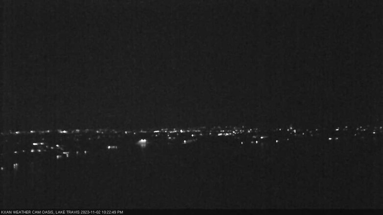 Lake Travis webcam, November 2, 2023 10:25 PM CT
