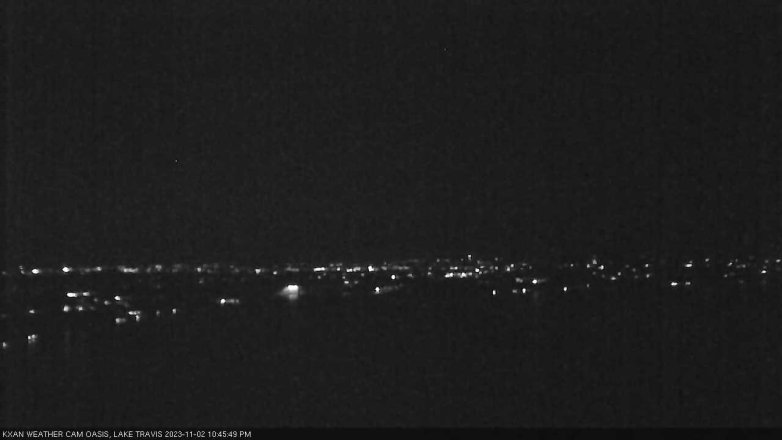 Lake Travis webcam, November 2, 2023 10:45 PM CT