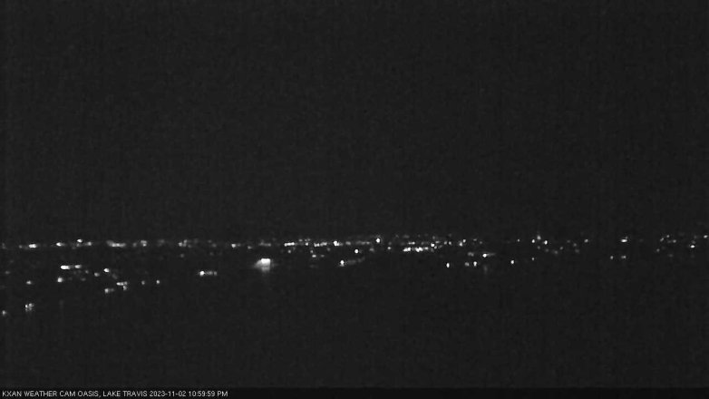 Lake Travis webcam, November 2, 2023 11:00 PM CT