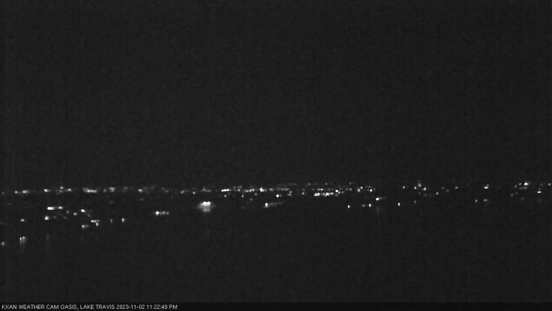 Lake Travis webcam, November 2, 2023 11:25 PM CT
