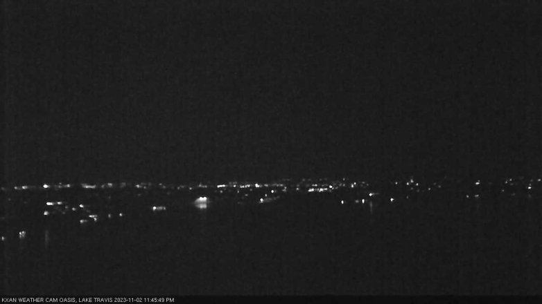 Lake Travis webcam, November 2, 2023 11:45 PM CT