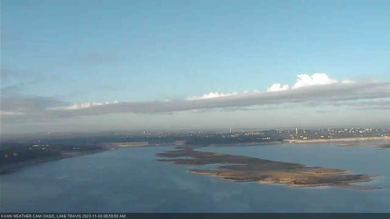 Lake Travis webcam, November 3, 2023 9:00 AM CT