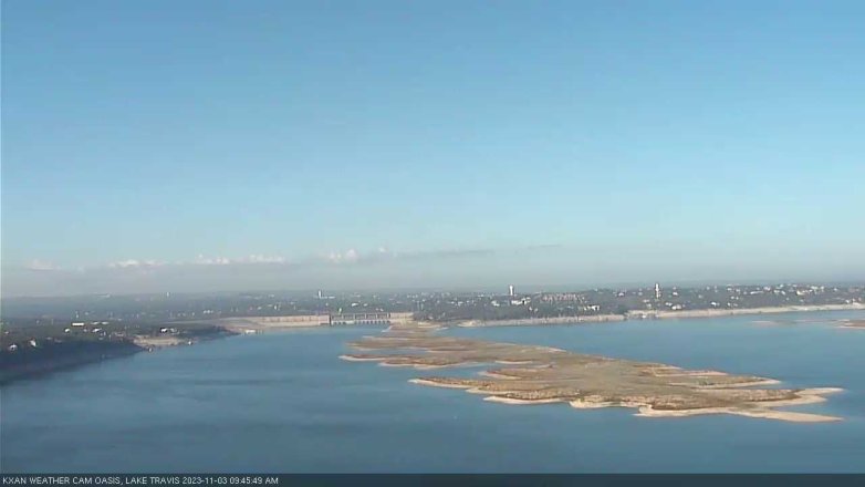 Lake Travis webcam, November 3, 2023 9:45 AM CT