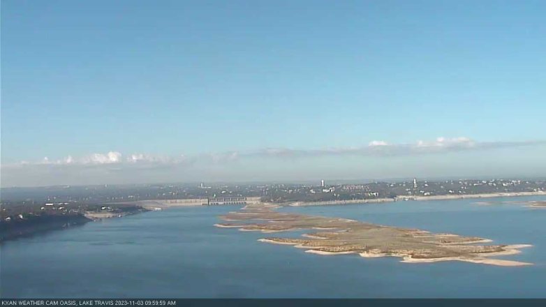 Lake Travis webcam, November 3, 2023 10:00 AM CT