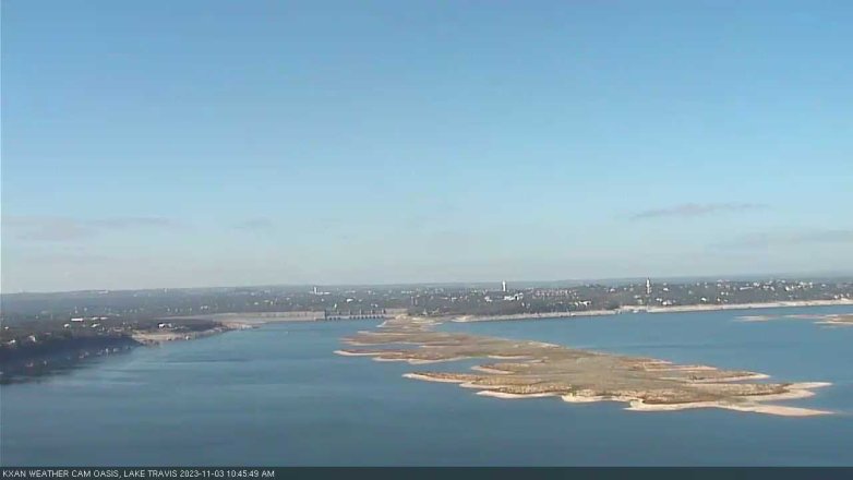 Lake Travis webcam, November 3, 2023 10:45 AM CT