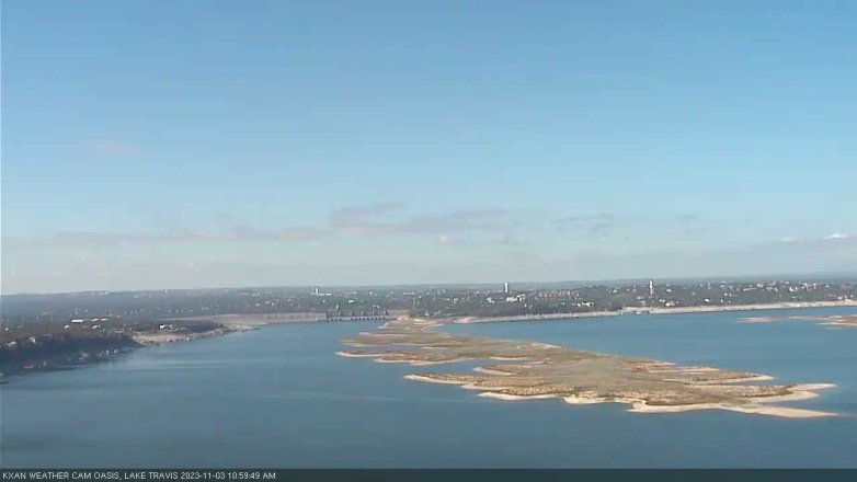 Lake Travis webcam, November 3, 2023 11:00 AM CT