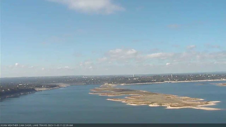 Lake Travis webcam, November 3, 2023 11:25 AM CT