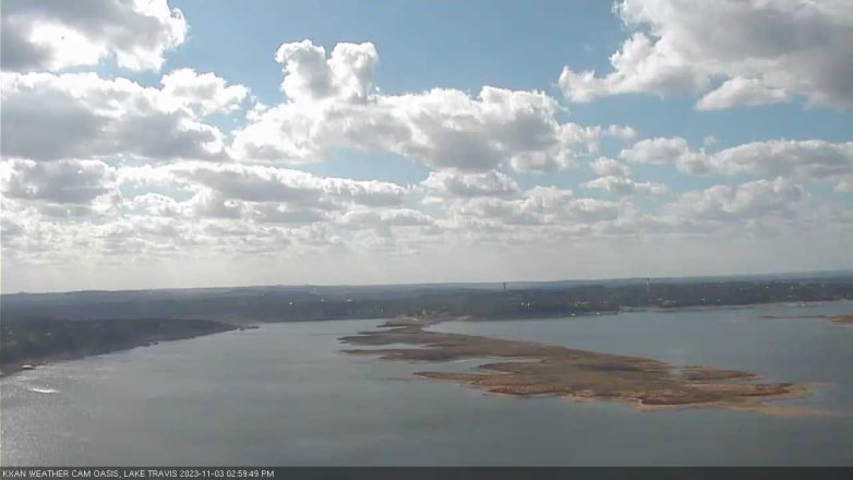 Lake Travis webcam, November 3, 2023 3:00 PM CT