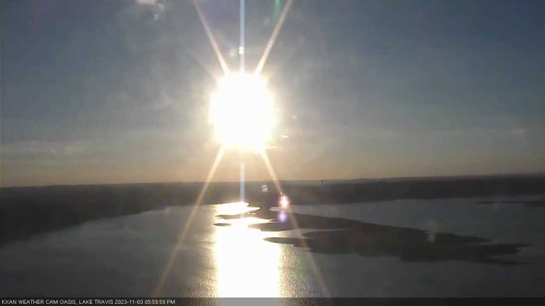Lake Travis webcam, November 3, 2023 6:00 PM CT