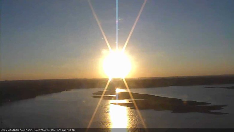 Lake Travis webcam, November 3, 2023 6:25 PM CT