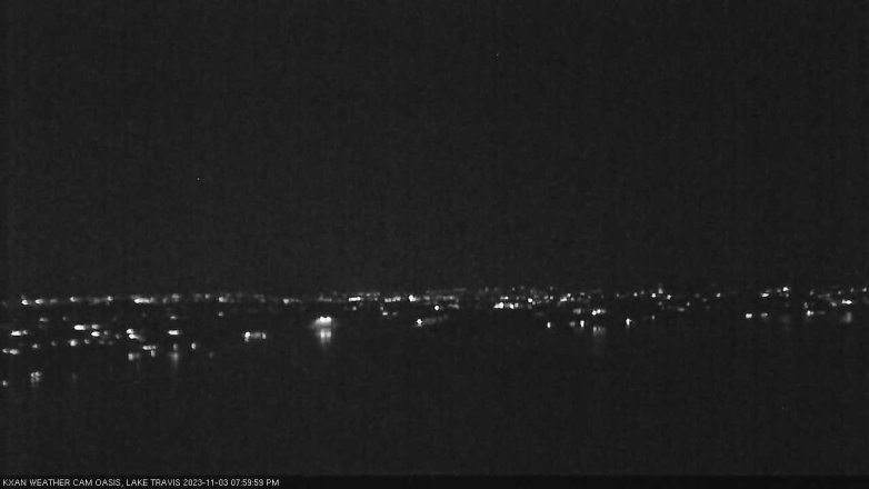 Lake Travis webcam, November 3, 2023 8:00 PM CT