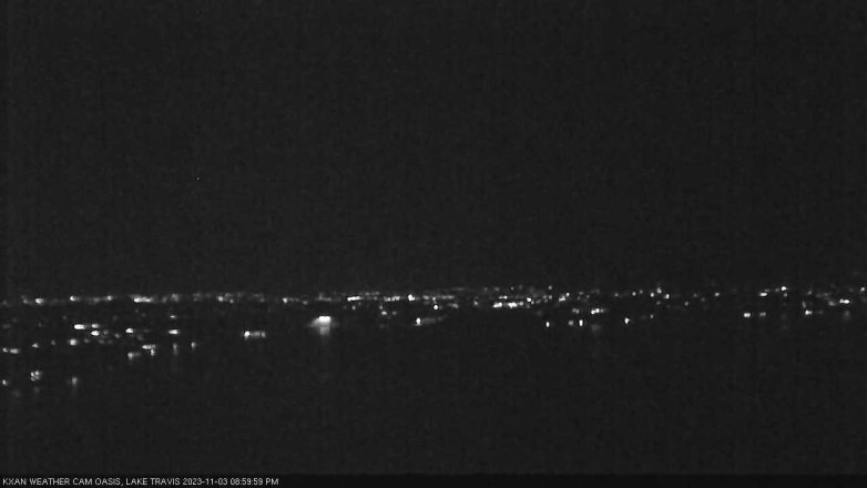 Lake Travis webcam, November 3, 2023 9:00 PM CT