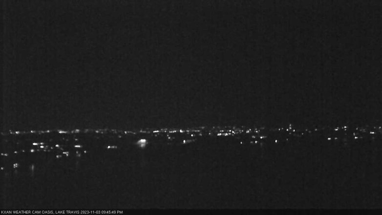Lake Travis webcam, November 3, 2023 9:45 PM CT