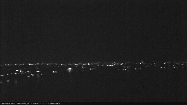 Lake Travis webcam, November 3, 2023 10:00 PM CT