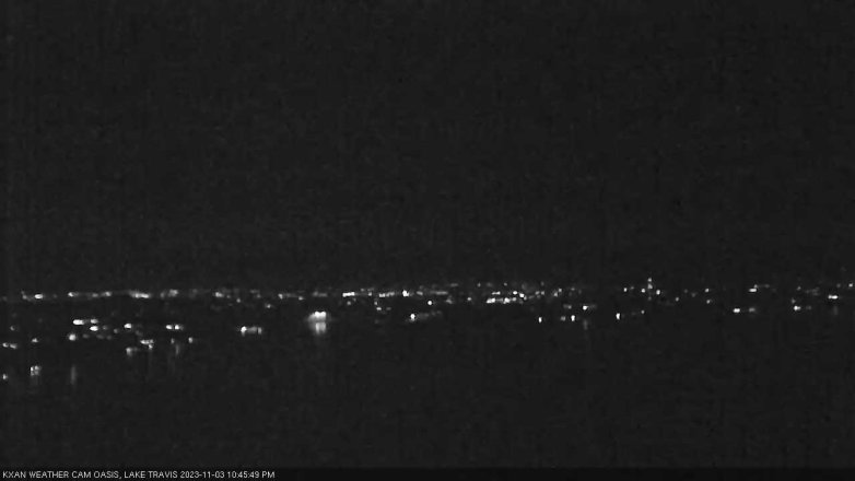 Lake Travis webcam, November 3, 2023 10:45 PM CT