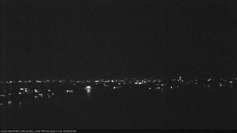 Lake Travis webcam, November 3, 2023 11:00 PM CT