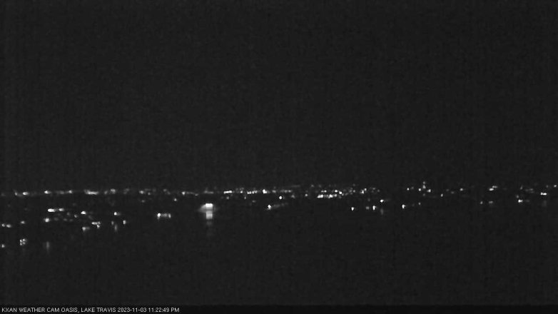 Lake Travis webcam, November 3, 2023 11:25 PM CT