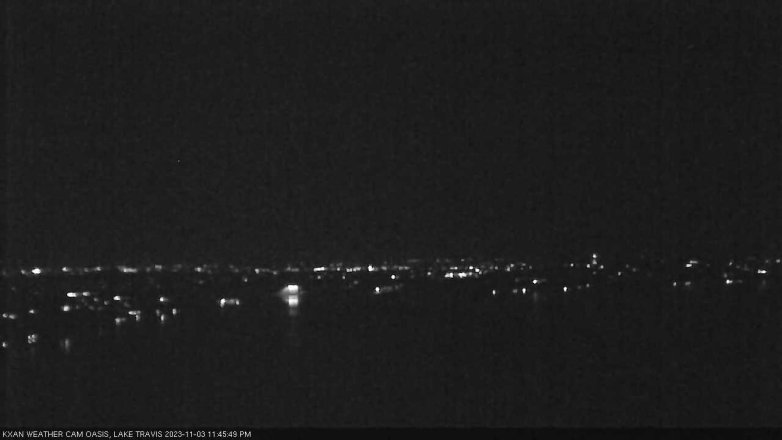 Lake Travis webcam, November 3, 2023 11:45 PM CT