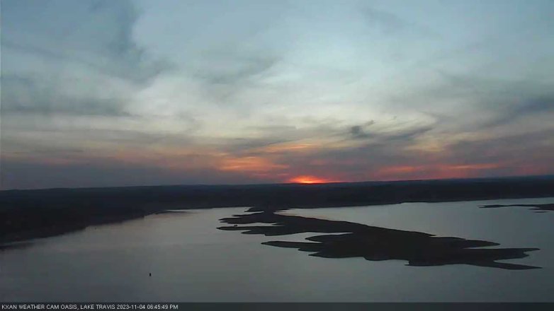 Lake Travis webcam, November 4, 2023 6:45 PM CT