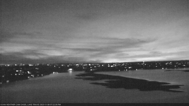 Lake Travis webcam, November 4, 2023 7:25 PM CT