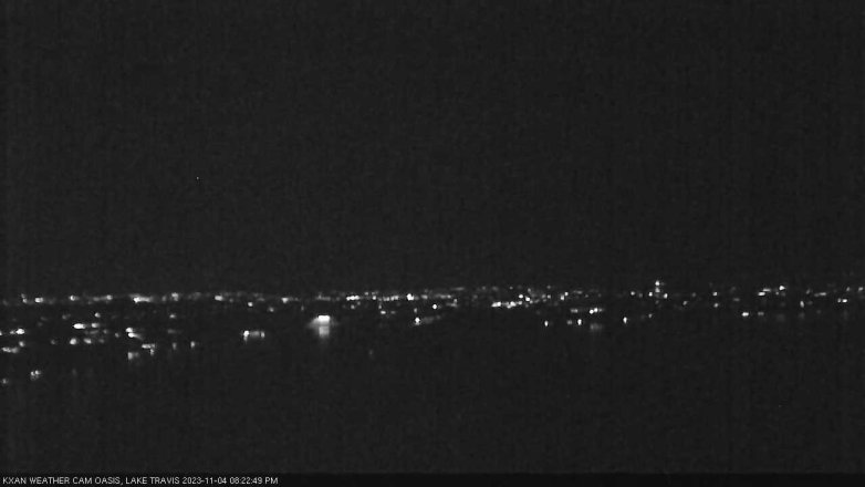 Lake Travis webcam, November 4, 2023 8:25 PM CT