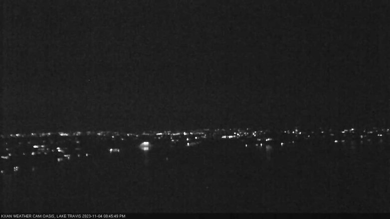 Lake Travis webcam, November 4, 2023 8:45 PM CT