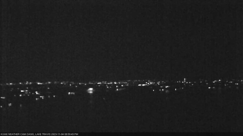 Lake Travis webcam, November 4, 2023 9:00 PM CT