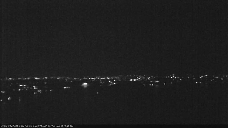 Lake Travis webcam, November 4, 2023 9:25 PM CT