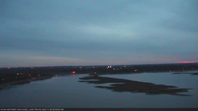 Lake Travis webcam, November 5, 2023 6:00 PM CT