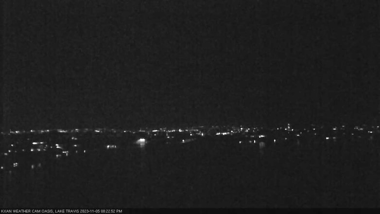 Lake Travis webcam, November 5, 2023 8:25 PM CT