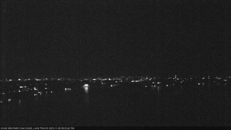 Lake Travis webcam, November 5, 2023 9:25 PM CT