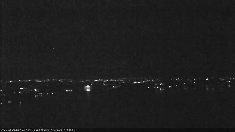Lake Travis webcam, November 5, 2023 10:25 PM CT