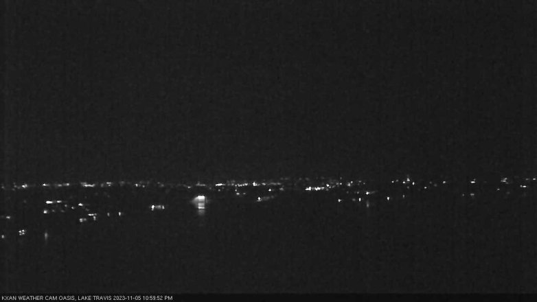 Lake Travis webcam, November 5, 2023 11:00 PM CT