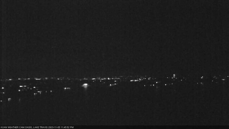 Lake Travis webcam, November 5, 2023 11:45 PM CT