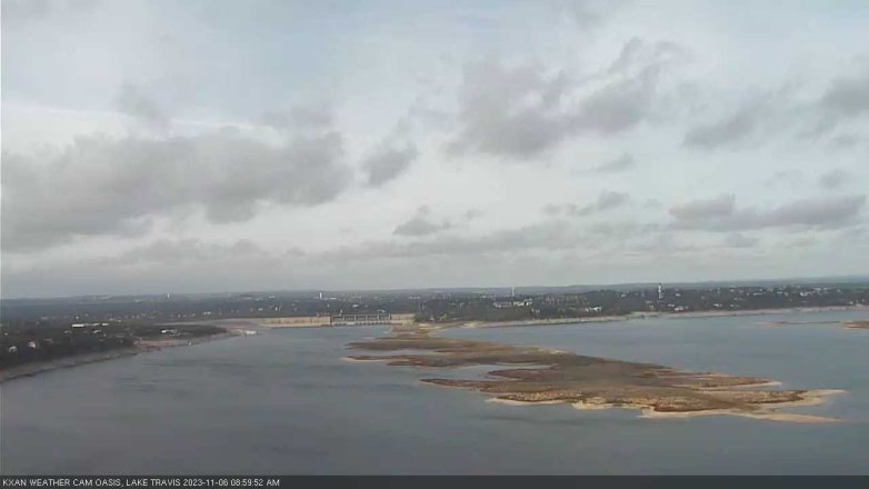 Lake Travis webcam, November 6, 2023 9:00 AM CT