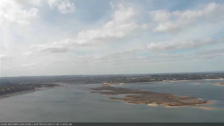 Lake Travis webcam, November 6, 2023 11:45 AM CT