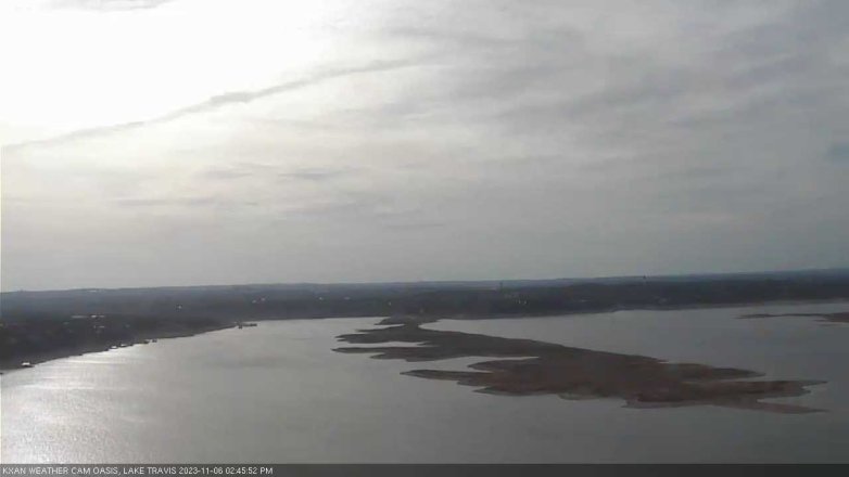 Lake Travis webcam, November 6, 2023 2:45 PM CT