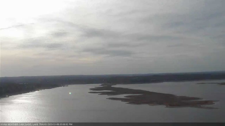Lake Travis webcam, November 6, 2023 3:00 PM CT