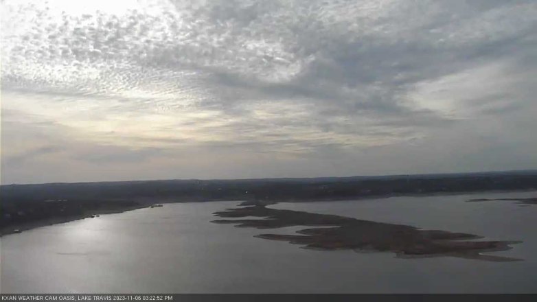 Lake Travis webcam, November 6, 2023 3:25 PM CT