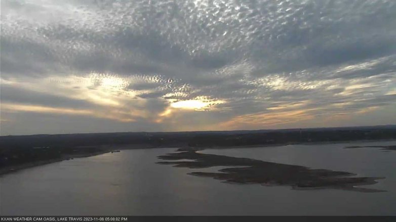 Lake Travis webcam, November 6, 2023 5:00 PM CT
