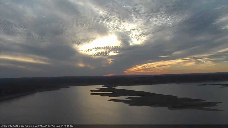 Lake Travis webcam, November 6, 2023 5:25 PM CT