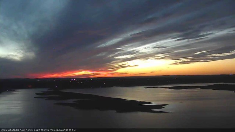 Lake Travis webcam, November 6, 2023 6:00 PM CT