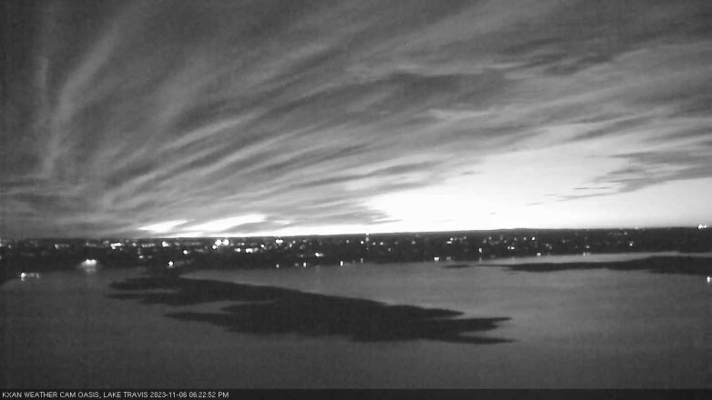 Lake Travis webcam, November 6, 2023 6:25 PM CT
