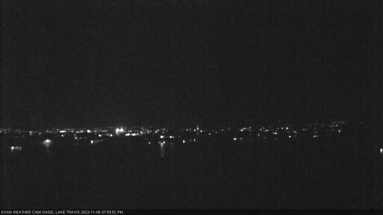 Lake Travis webcam, November 6, 2023 8:00 PM CT