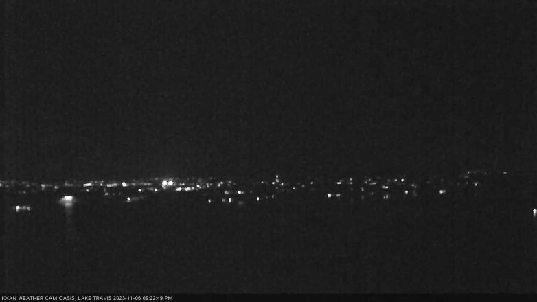 Lake Travis webcam, November 6, 2023 9:25 PM CT