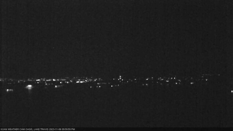 Lake Travis webcam, November 6, 2023 10:00 PM CT